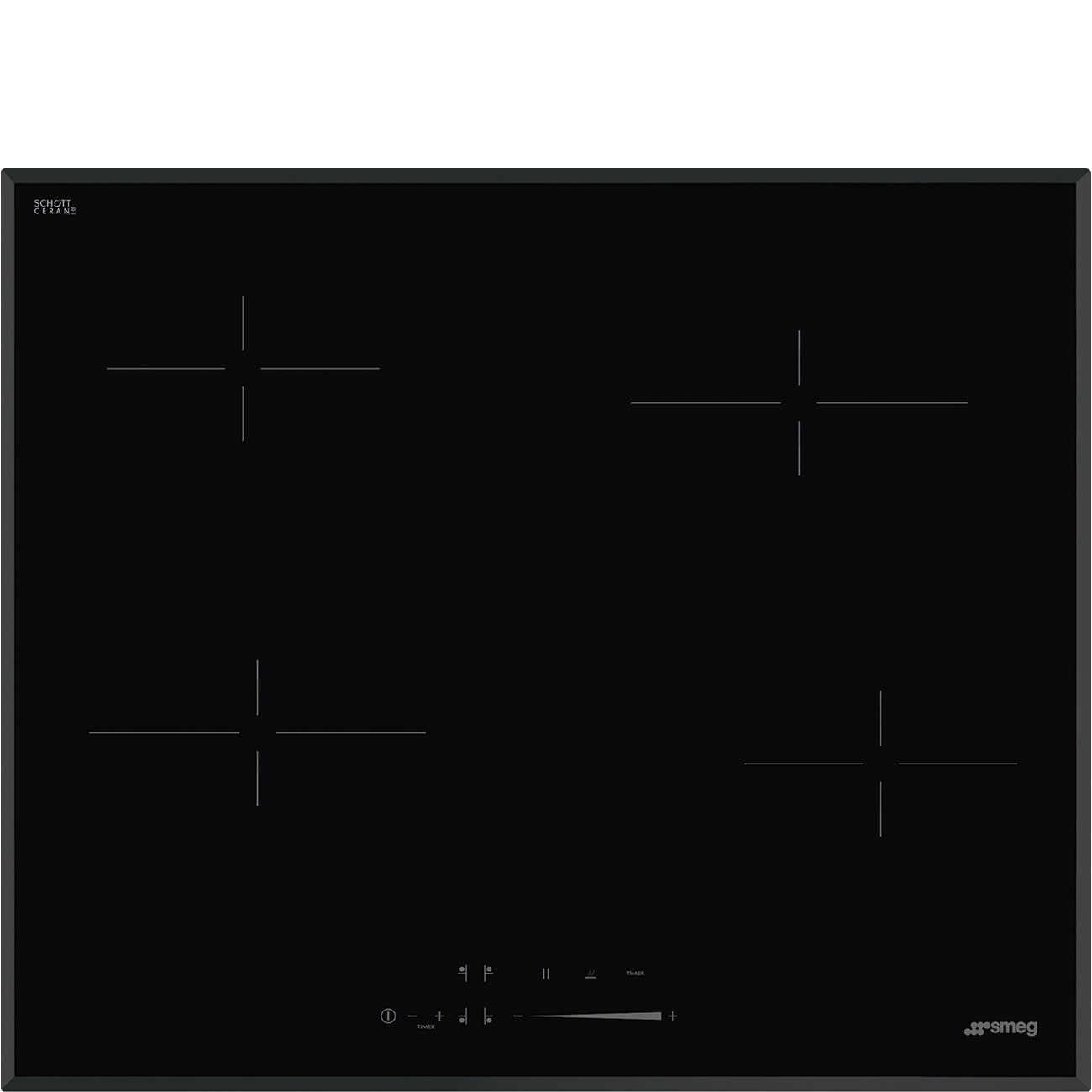 Индукционная варочная панель Smeg SE464TB