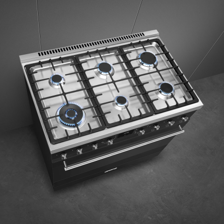 Комбинированный варочный центр Smeg C9GMMB2