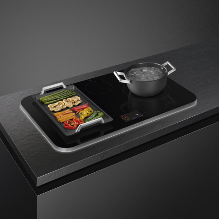 Индукционная варочная панель Smeg SISL7845X