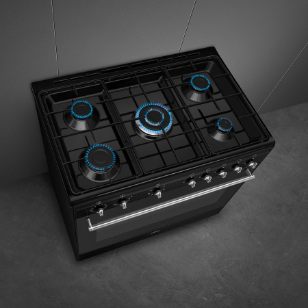 Газовый варочный Smeg CX91GMBL