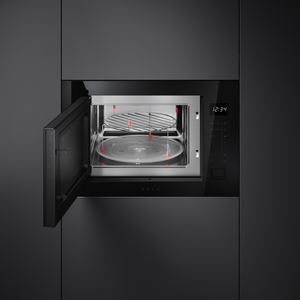Встраиваемая микроволновая печь Smeg FMI225BI