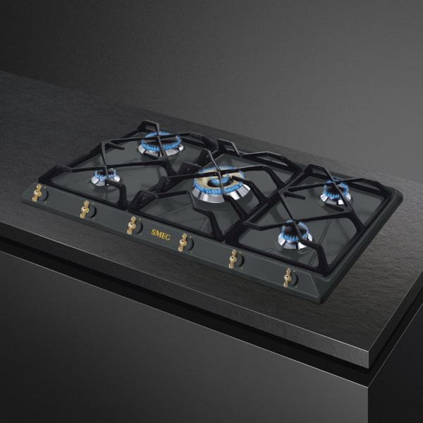 Газовая варочная панель Smeg SRV896AOGH