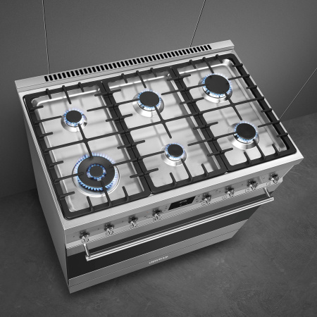 Газовый варочный центр Smeg C9GMX2