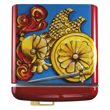 Ретро холодильник Smeg FAB28R-DG PT06RD (Dolce & Gabbana)
